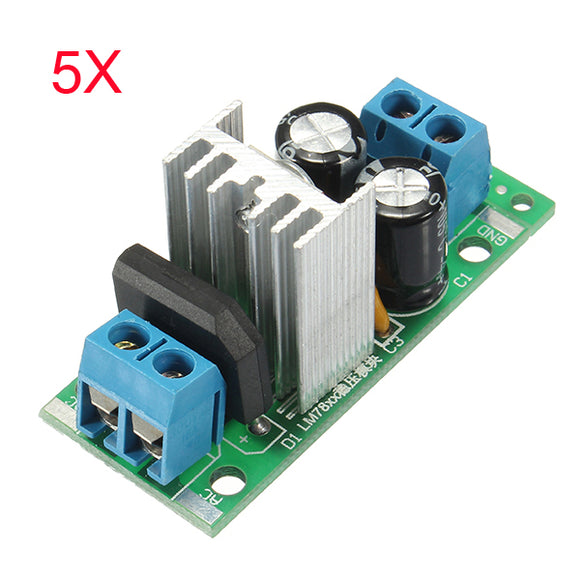 5Pcs L7812 LM7812 Three Terminal Voltage Regulator Module 12V Voltage Regulator Module