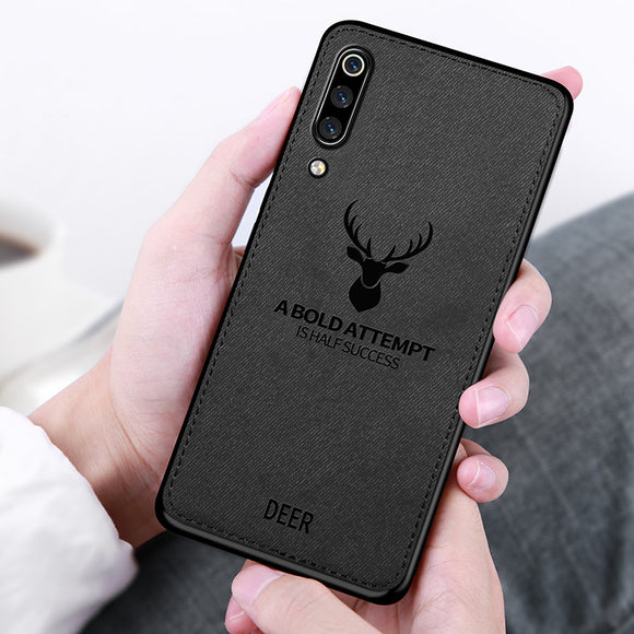 BAKEEY Deer Shockproof Cloth&TPU Protective Case For Xiaomi Mi9 / Xiaomi Mi 9 Transparent Edition