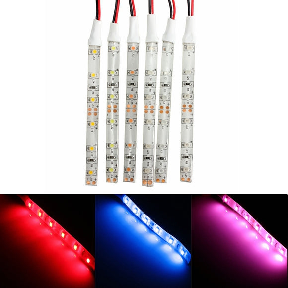 DC 12V 6LEDs IP65 3528SMD LED Strip Light For Motorcycle Car