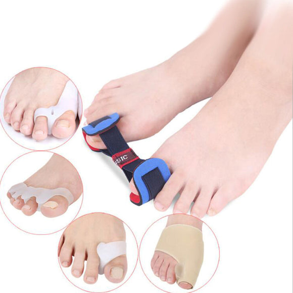 9Pcs/set Orthosis Silicone Toe Separator Foot Bone Valgus Separating Sports Protector