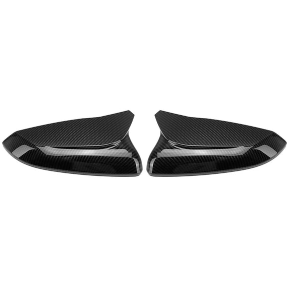 Rear View Mirror Cap Cover Replacement Carbon Fiber Look For Honda Civic 2016-2020