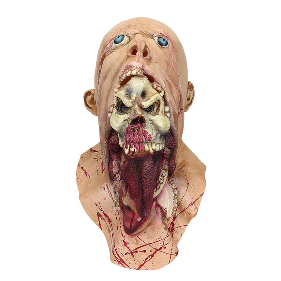 Halloween Party Home Decoration Toys Horror Rotten Bloody Mask Props Toys Supply For Kids Gift