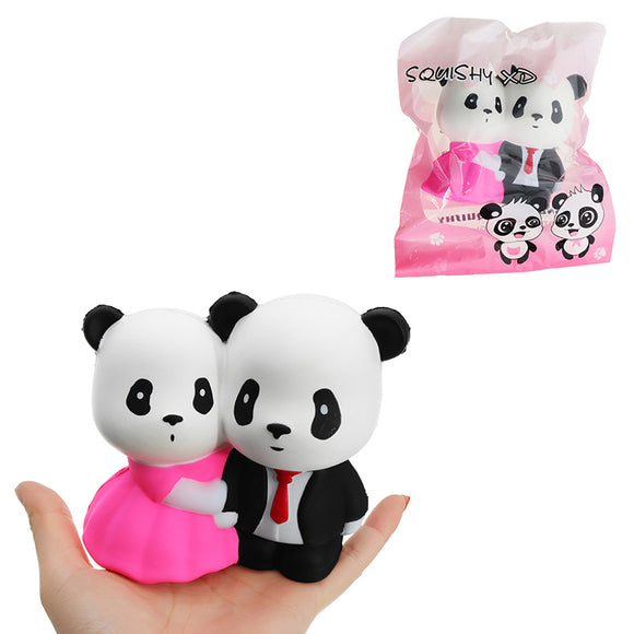 Couple Wedding Panda Squishy Toy 11CM Slow Rising With Packaging Collection Gift Soft Toy