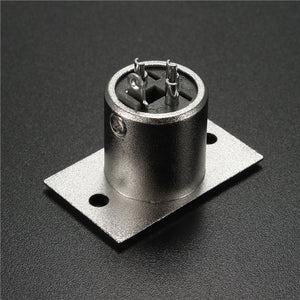 3-pin XLR Male Panel Chassis Mounted Socket Plug Connector for Microphone