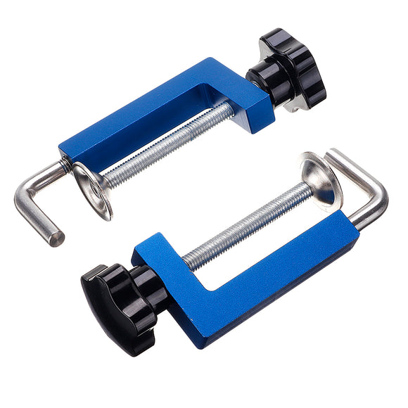 2Pcs Aluminum Alloy 360 Ratary Woodworking Clamp G Clip Dedicated Fixture Adjustable Frame Fast Fixed Clamp for Woodworking Benches