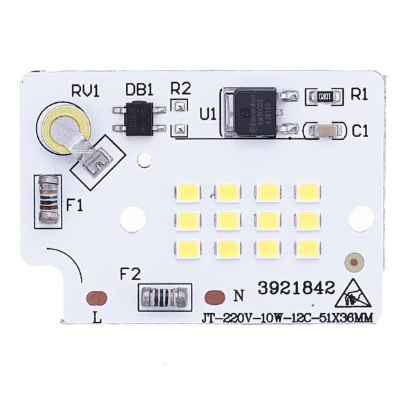 10W LED SMD2835 Chip Lamp Integrated Smart IC Driver for Flood Light AC220V