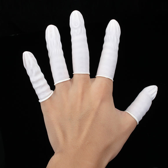 830Pcs Disposable Finger Gloves Anti-static Rubber Latex Beauty Electronic Precision Protector