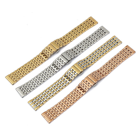 Stainless Steel 20mm Width 4 Colors 7 Beads Watch Band