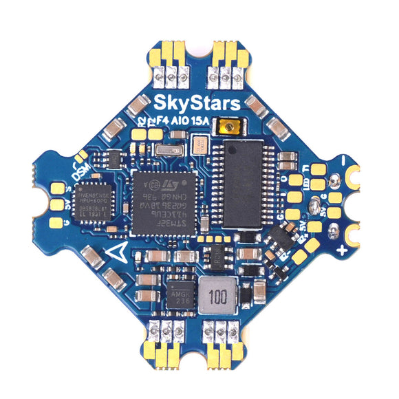 Skystars KARMAM F411 AIO MPU6000 5V/1.5A BEC 15A 2-4S 25.5mm For FPV Racing RC Drone