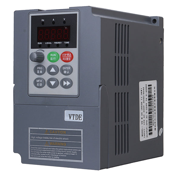 220V 1.5KW 2HP Spindle Motor Speed Control Variable Frequency Drive Inverter VSD
