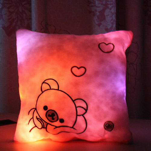 KCASA LP-1 Luminous Pillow Christmas Toys Led Light Plush Pillow Colorful Kids Toys Birthday Gift