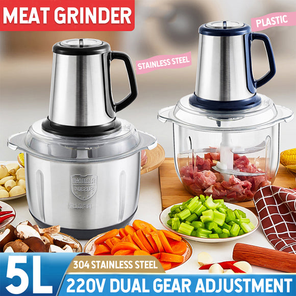 220V Household Electric Meat Grinder 5 Liters Large Capacity