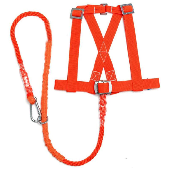 100kg Max Load Orange Aerial Work Rope Climbing Rope Belt Outdoor Mountaineering Belts Security Tool