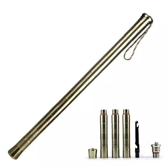 IPRee DIY Assembly Camping Stick Self Defense Safety Rod Outdooors Emergency Security Protection Tool