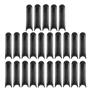 25Pcs 2x0.6 Inch Black Plastic Blade Polymer Blade Cutting Replacement Grass Trimmer Lawnmower Blade