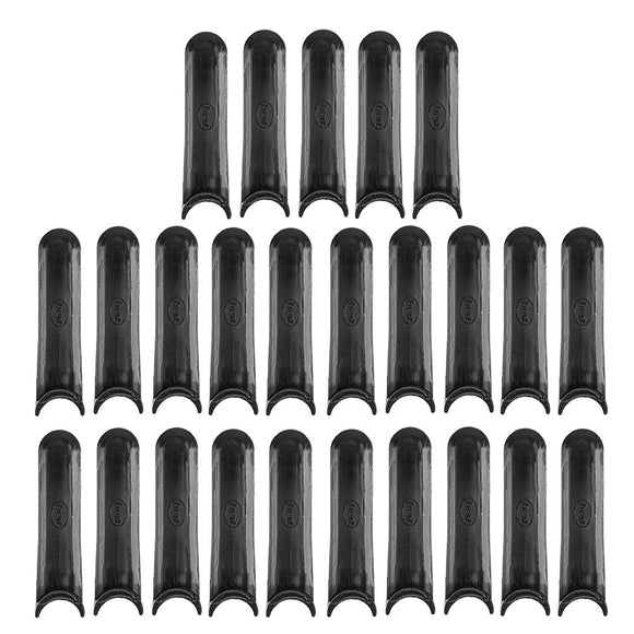 25Pcs 2x0.6 Inch Black Plastic Blade Polymer Blade Cutting Replacement Grass Trimmer Lawnmower Blade