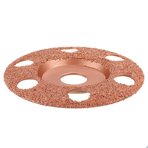 Drillpro 4-1/2 Inch See Through Wood Carving Disc Tungsten Carbide Coating Shaping Disc for Angle Grinder