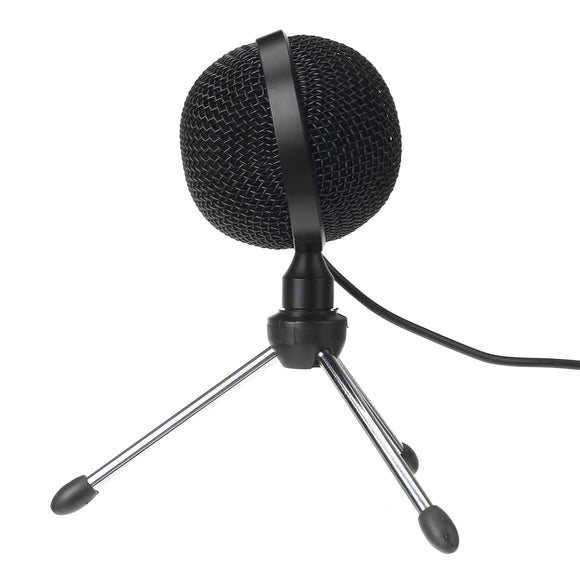 USB Microphone Mini Wired Microphone with Tripod Live Desktop Microphone for Computer Laptop