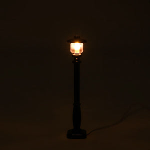 2pcs Black Universal DIY LED Warm White Light Lamp Post Lantern For Lego Street Building Shop Model