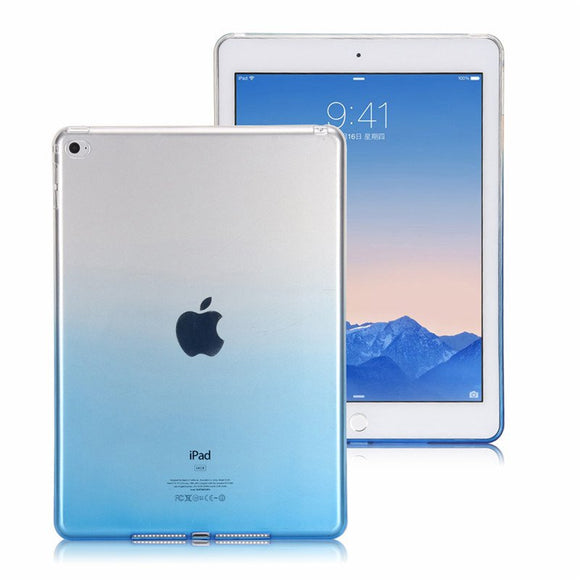 Gradient Color Transparent Soft TPU Case For iPad 2/3/4