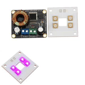 40W UV LED Light Source Lamp Panel + 30W V1.0 LED Boost Driver Board For SLA DLP DIY 3D Printer