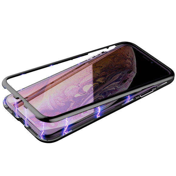 Nillkin Seashell Magnetic Adsorption Tempered Glass Protective Case For iPhone XS Max
