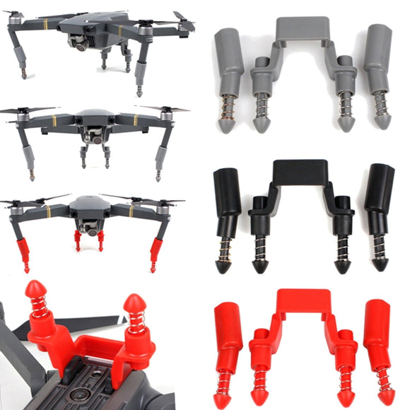 Spring Shock Absorbing Heightened Landing Gear Skid Extension Support Kit For DJI Mavic Pro