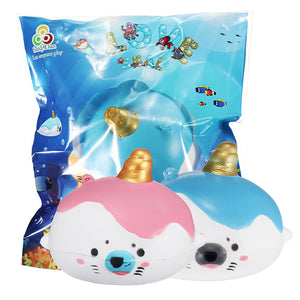 Sanqi Elan Squishy Kawaii Sea Lion Mini Slow Rising Animal With Original Package