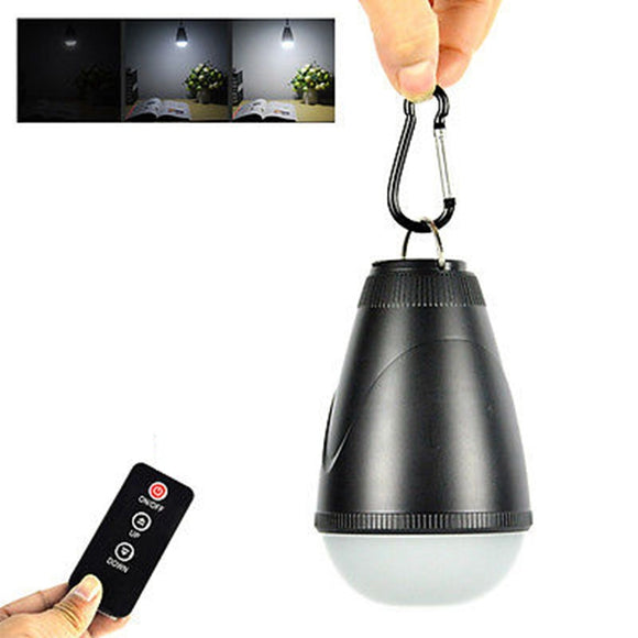 Portable LED Remote Camping Tent Light Bulb USB Rechargeable Waterproof Hanging for Hiking Emergency