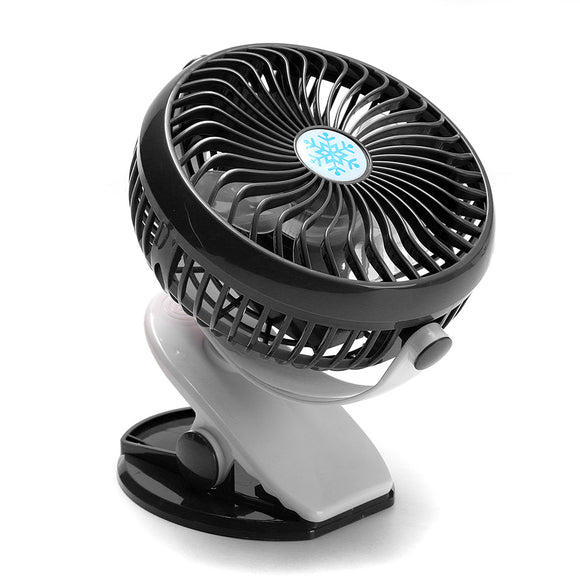 Clip On Oscillating Fan Rechargeable USB Desk Fan Stroller Mini Portable Personal Fan