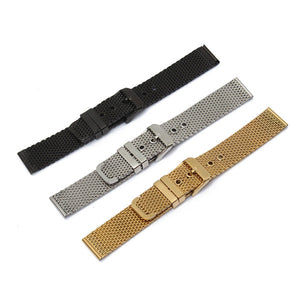 18mm Stainless Steel Knitted Mesh 3 Colors Watch Band