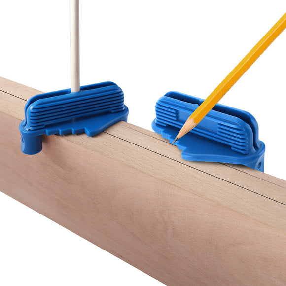 Woodworking Center Offset Marking Tool Center Line Scriber Positioning Measuring Ruler