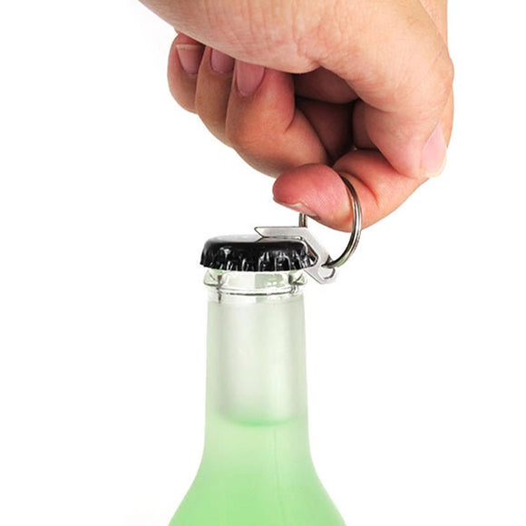 Titanium Alloy Creative Mini Opener Stainless Steel Multi-function Keychain Outdoor EDC Gadget
