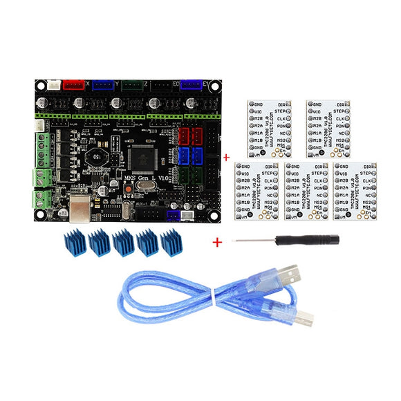 MKS-GEN L V1.0 Integrated Controller Mainboard + 5pcs TMC2208 Stepper Motor Driver For 3D Printer