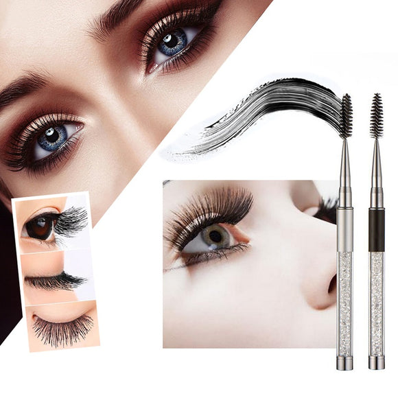 1Pc Eyelash Brush Curler Comb Long Fake Mascara Applicator Rhinestone Makeup Brushes Tools