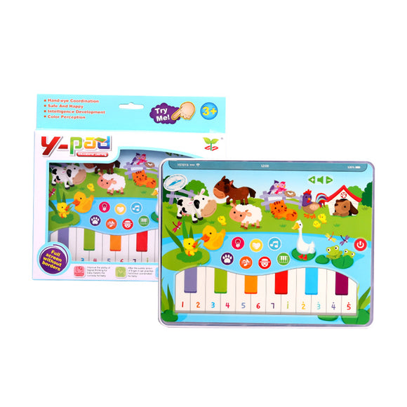 MoFun 2602B Dot Reading Learning Machine Pad English Light Music Early Education Farm Tablet Toy