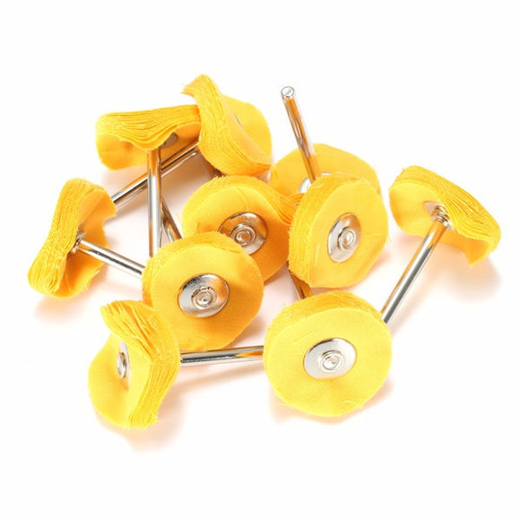 10pcs 25mm 1 Inch Round Polishing Buffing Cloth Wheel Brush