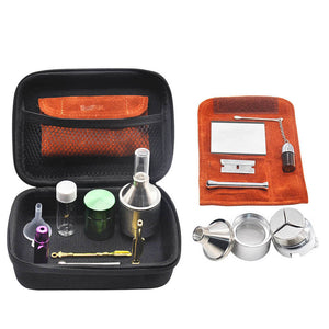 12Pcs/Set Smoking Container Silicone Stash Jar Herb Case Herb Non-Stick Carb Mats Pipe Aluminum Metal pipes