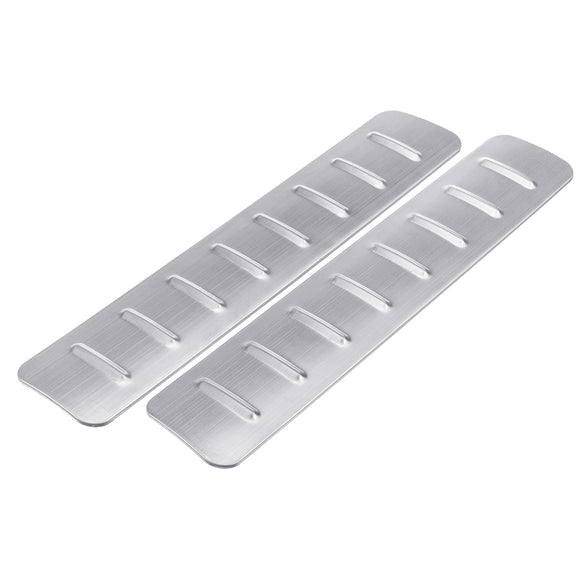 2Pcs Car Stainless Steel Rear Tailgate Boot inserts Cargo Trunk Scuff Plates For Range Rover Evoque 11 -18