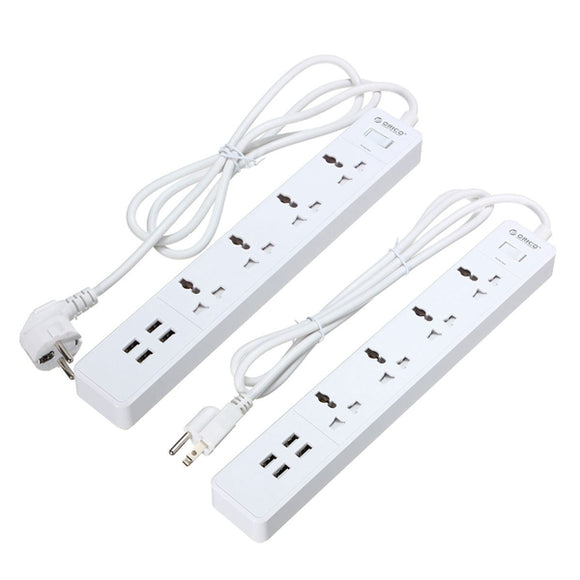 Smart Charging Desktop Surge Protector Power Strip with 4 AC Outlets and 4 USB Ports