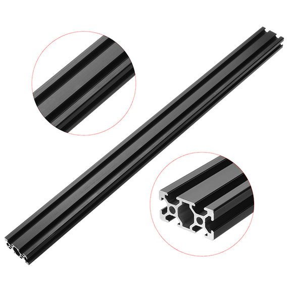 Machifit 500mm Length Black Anodized 2040 T-Slot Aluminum Profiles Extrusion Frame For CNC