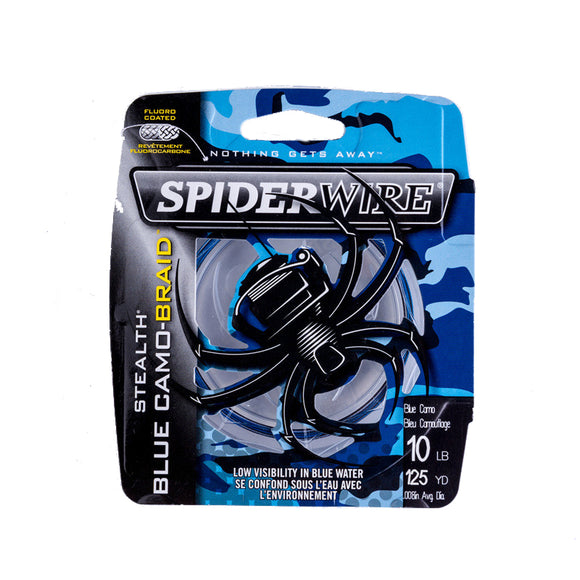 Spiderwire Stealth #1.5 114m 4.5kg Power PE Fishing Line Blue Camo Fishing Braid Line Pesca