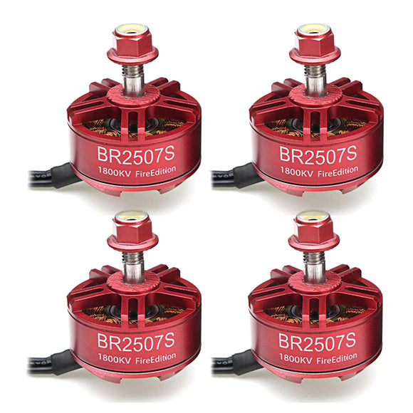 4X Racerstar 2507 BR2507S Fire Edition 1800KV Brushless Motor For RC Drone FPV Racing Frame