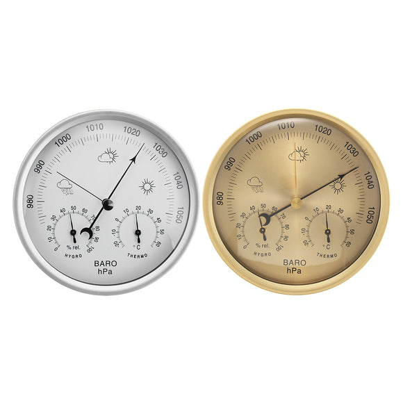 3 IN 1 Wall Hanging Weather Thermometer Barometer Hygrometer Home Decor 132MM