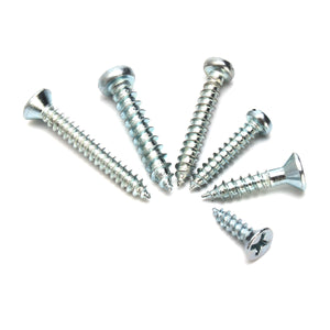 70Pcs Phillips Self Tapping Screw Pan Head Flat Head Wood Screws Wall Fittings Assortment Kit