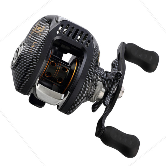 ZANLURE LA-1 LA-2 6.3:1 12+1BB 11LB Fiber Glass Baitcasting Fishing Reel 2.5KG Drag Left/Right Wheel