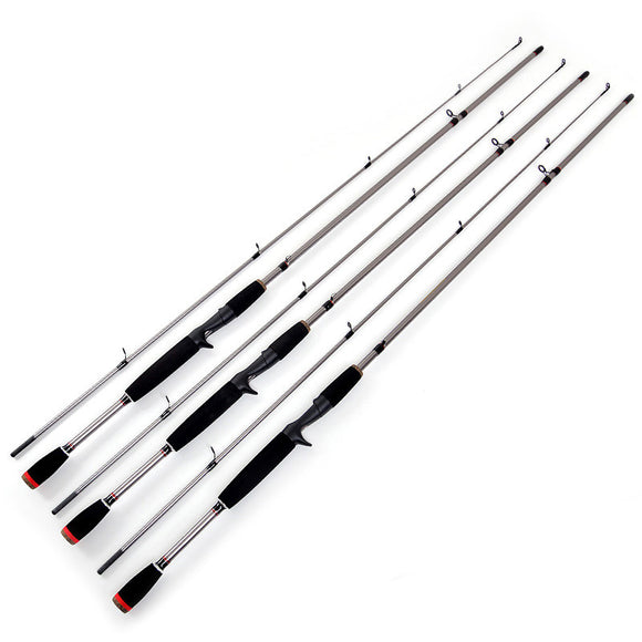 ZANLURE 1.8m 2.1M 2 Segments Fishing Rod Glass Steel Spinning Casting Fishing Pole