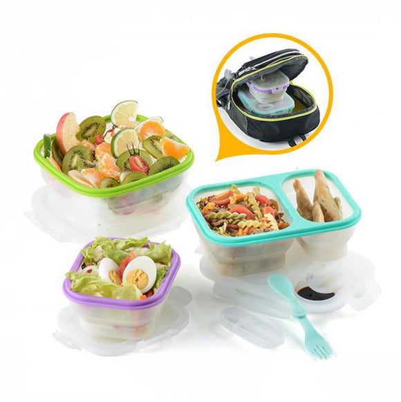 Naturehike Foldable Silicone Lunch Box Food Container Preservation Bento Case Camping Hiking
