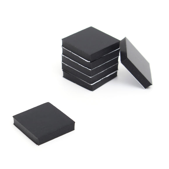 100Pcs 20mm Square Black Silicone Oval Model Bases Support for Wargames Table Games