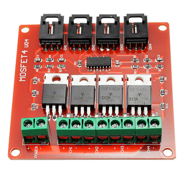 Four Channel 4 Route IRF540 MOSFET Button Switch Module For Arduino